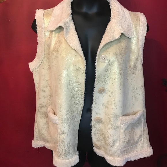 Casual Identity Faux Shearling Vest Size XL* - Picture 1 of 8